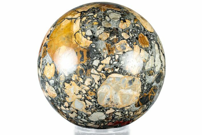 Polished Maligano Jasper Sphere - Excellent Polishing #308789